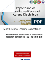 2 Importance of Quantitative Research Across Disciplines