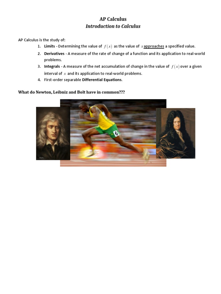 1 0 ap intro to ap calculus pdf derivative calculus