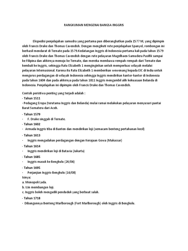 Sejarah - BANGSA INGGRIS-WPS Office | PDF