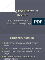 Writing The Literature Review