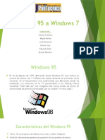 Diapositiva Windows 95 a Windows 7
