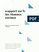 Acier Bleu Droit Triangles Réseaux Sociaux Rapport