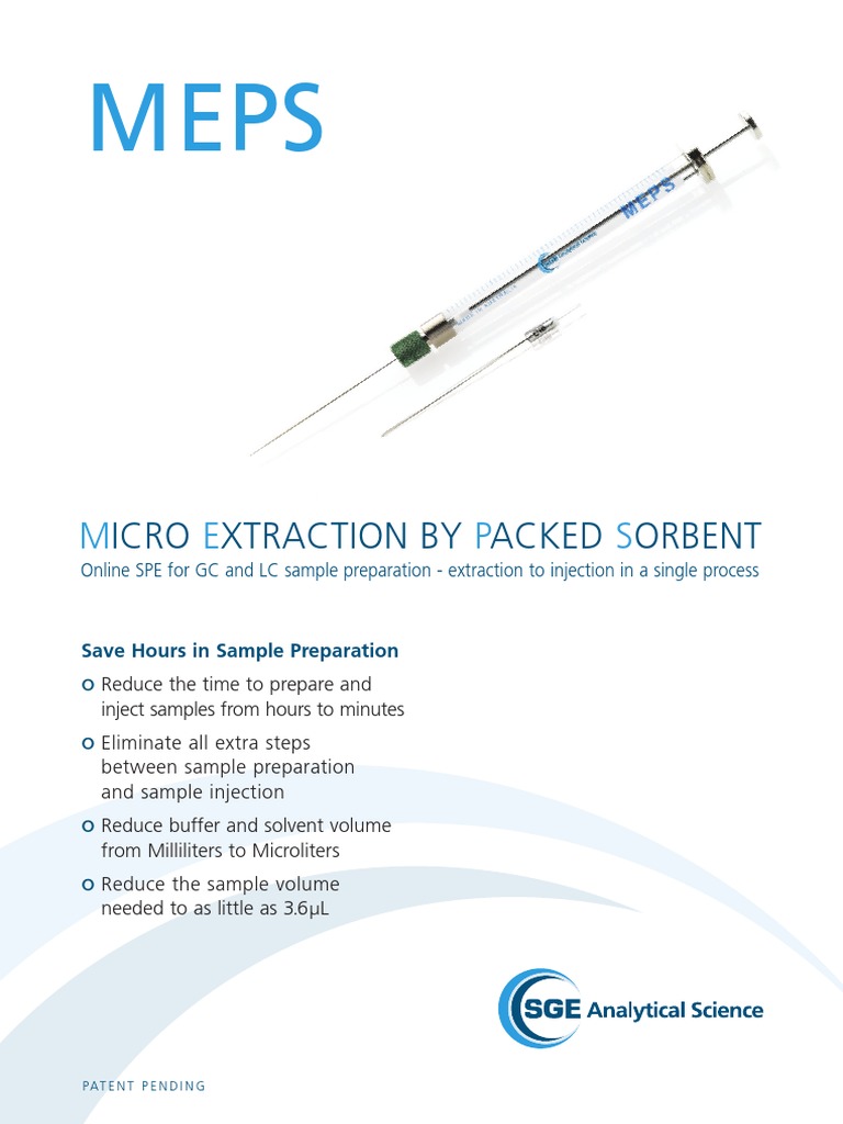 MEPS | PDF | Chromatography | Separation Processes