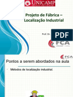 Projeto de Fábrica – Métodos de Localização Industrial