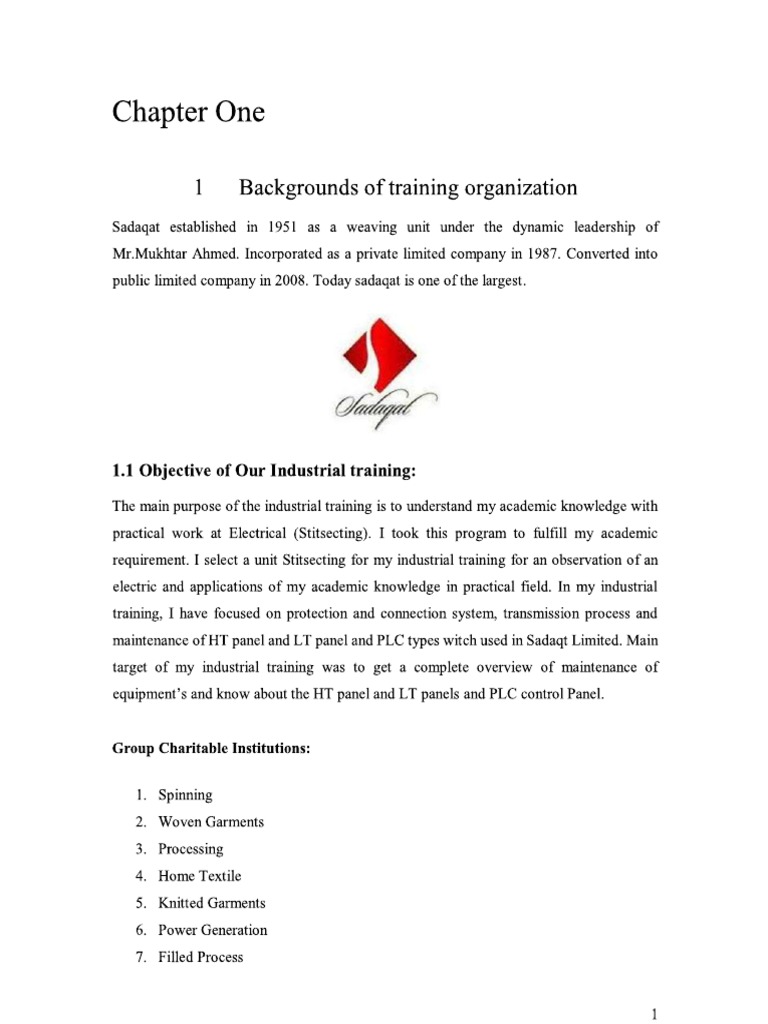 Industrial Training | PDF
