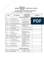 Rundown Kemah Bersama SMK Komunitas New