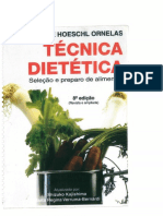 Livro Ornelas Técnica Dietética Seleção e Preparo de Alimentos
