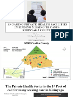 Engaging Private Health Providers For TB Care and Prevention in Kirinyaga, Kenya - Esbon