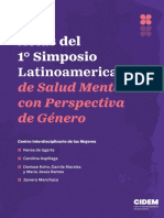 Actas Del 1° Simposio Latinoamericano de Salud Mental - CIDEM