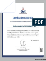 ERM22 Curso Virtual Dirigido Al Coordinador de Local de Votación y Responsable de Local de Votación BAGUA-OnPEDUCA CPO Certificado ERM 2022 11103