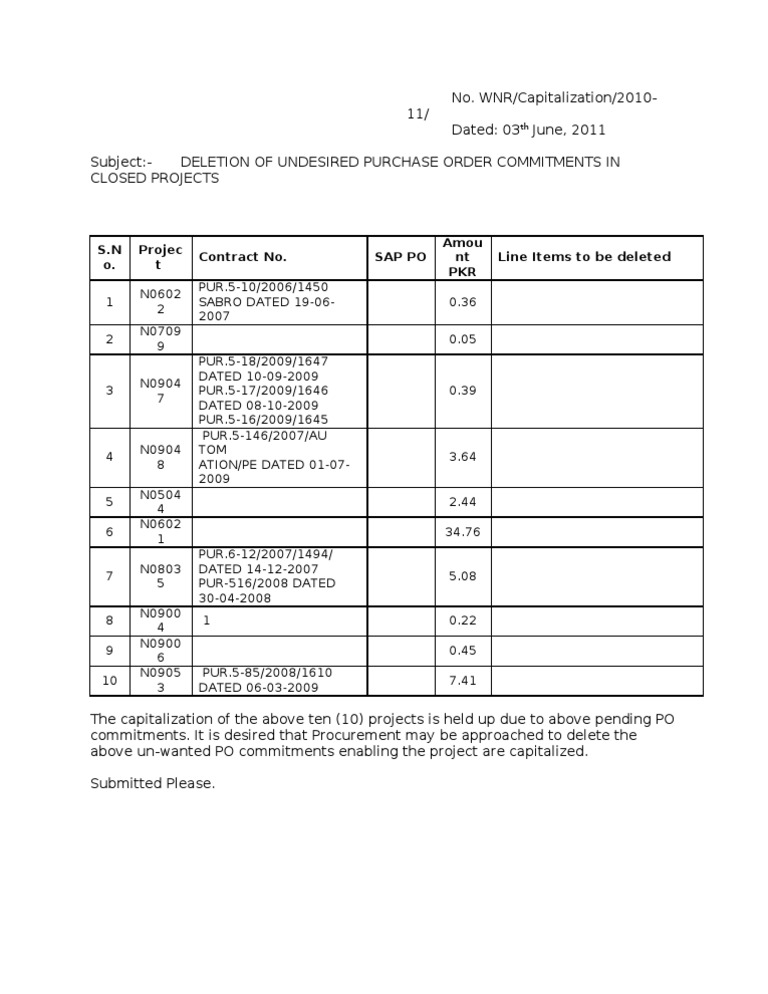 Deletion of Undesired Purchase Order | PDF | Business | Computers