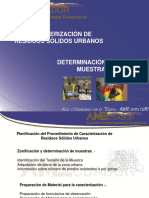 Caracterización DETERMINACIÓN DE LA MUESTRA