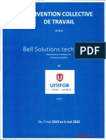 Convention Collective de Travail: Bell Solutions Techniques
