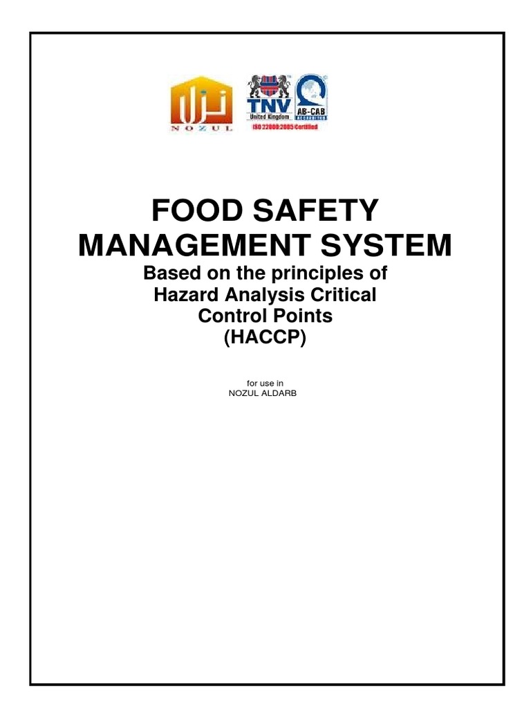 Food Safety Management System PDF