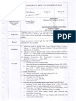 Sop Pemeriksaan Rapid Test Antibody Covid 19