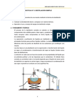 Práctica #5 - Destilación Simple