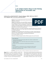 Serum Monitoring of Antipsychotic Drug Levels During Concomitant Administration of Sertraline and Antipsychotic Medication