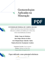 Geotecnologias aplicadas na mineração