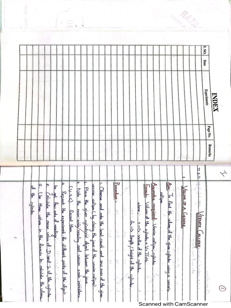 Physics Record Class 11 | PDF