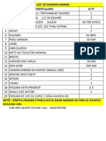 Hawan Samagri List