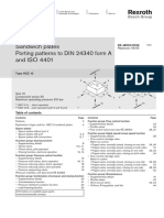 Sandwich Plates Porting Patterns To DIN 24340 Form A and ISO 440