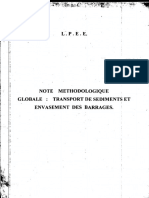 Note Methodologique - Transport Des Sediment Et Envasement Des Barrages