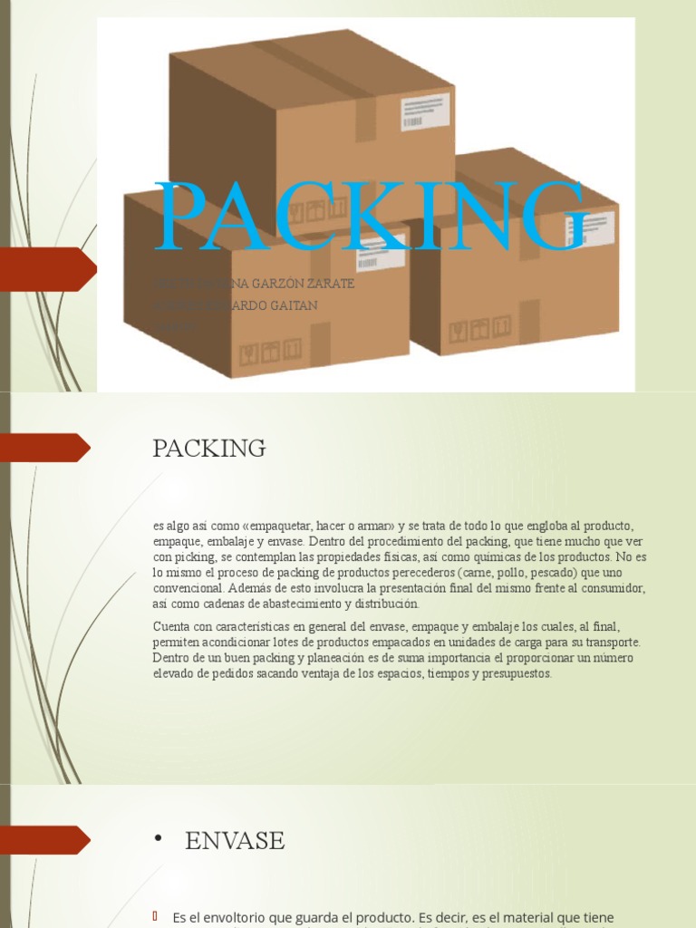 Proceso y Normativa del Packing | PDF | Arte