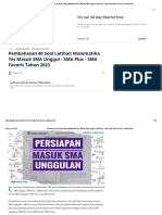 Pembahasan 40 Soal Latihan Matematika Tes Masuk SMA Unggul - SMA Plus - SMA Favorit Tahun 2023