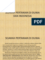 Sejarah Pertanian Dunia Dan Indonesia