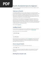 NumPy - The Absolute Basics For Beginners - NumPy v1.23 Manual