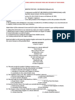 SUMMATIVE TESTS and PERFORMANCE TASKS Quarter 4