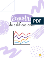 Registro de Calificaciones (6 Grupos o Materias)