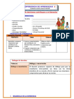 Sesion de Aprendizaje Tutorá Viernes 13 de Mayo Del 2022 Iv Ciclo