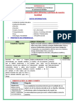 SESION DE APRENDIZAJE CIENCIA Y TECNOLOGÍA 13 de Mayo IV CICLO