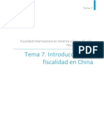 Tema 7. Introducción A La Fiscalidad en China: Fiscalidad Internacional en América y China: EE. UU., Perú, Brasil y China