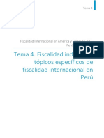 Tema 4. Fiscalidad Indirecta y Tópicos Específicos de Fiscalidad Internacional en Perú