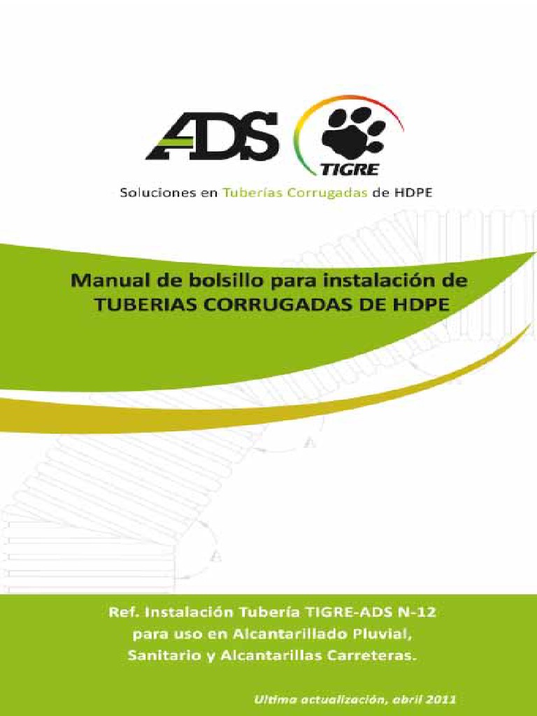 Manual de Instalacion de Tubería ADS | PDF