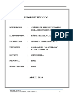Informe Técnico - SE #08 - La Quebrada