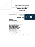 ET1 - Estado de Costo de Producción y Ventas, Estado de Resultados Presupuestos