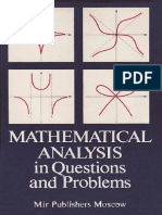 Mathematical Analysis in Questions and Problems