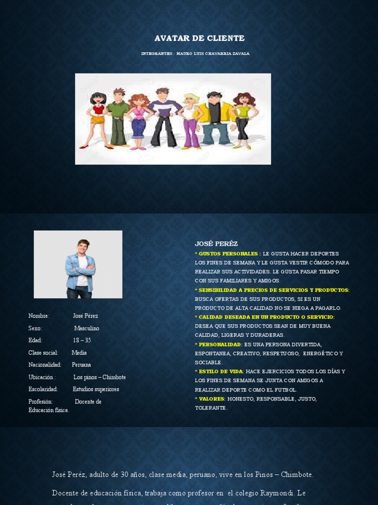 Avatar de Cliente | PDF | Estilo de vida