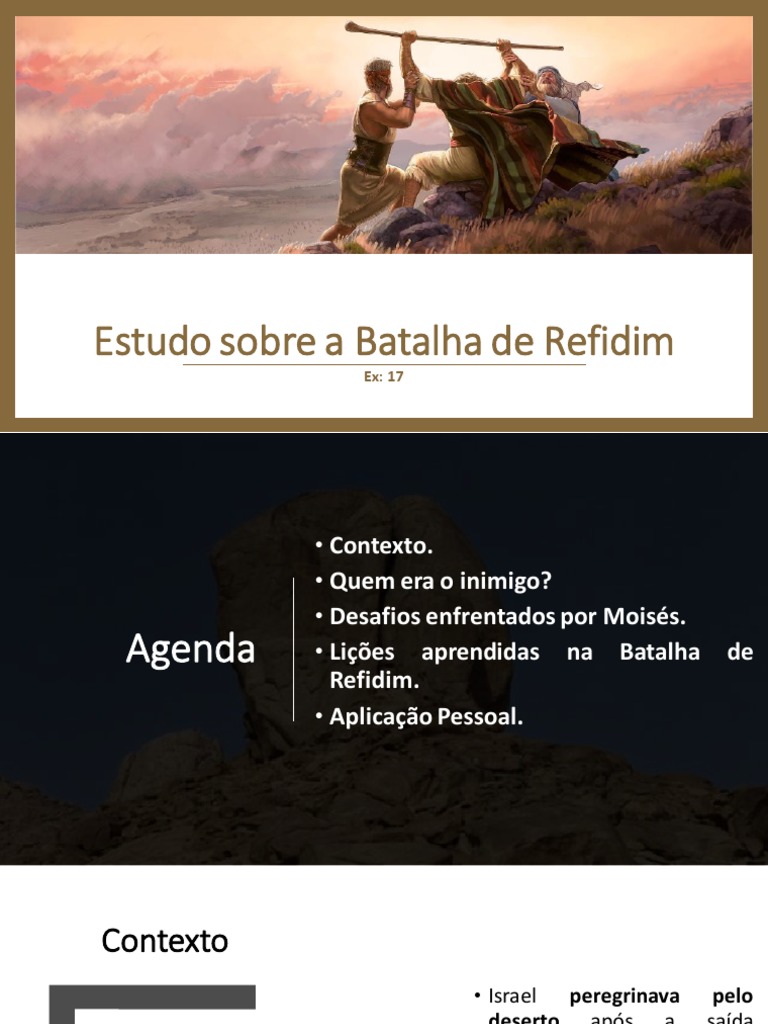 Batalha de Refidim | PDF | Josué | Hebreus na Bíblia