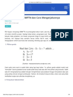 Ini 3 Model Soal SBMPTN Dan Cara Mengerjakannya