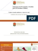 Estrategia 2019-2024 Residuos Sistemas de Residuos para Chiapas Region Soconusco Costa Sisntesis