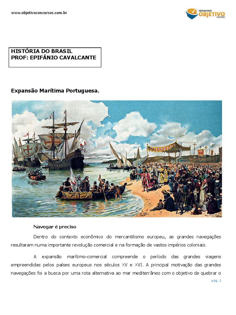 Pioneirismo Português nas Grandes Navegações | PDF | Era dos ...
