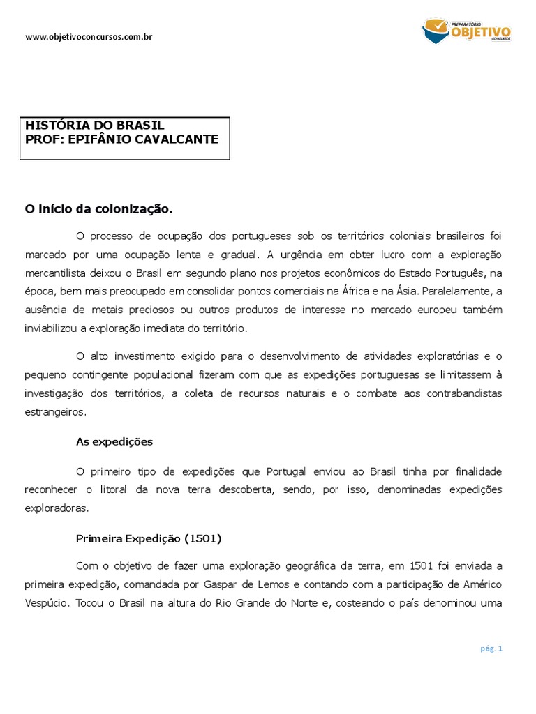 Exploração do Pau-Brasil e Indígenas | PDF
