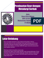 Pembuatan Gear Dengan Metalurgi Serbuk