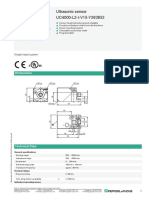 Ultrasonic Sensor UC4000-L2-I-V15-Y263652: Dimensions