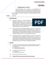 INFORME LEGAL N° 007-2022 -Modifican Disposiciones R.M. 108-2022-MINEDU