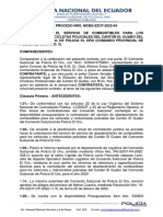 Zona de Planificación Loja Nro. 7 Comando Subzonal de Policía El Oro Compras Publicas